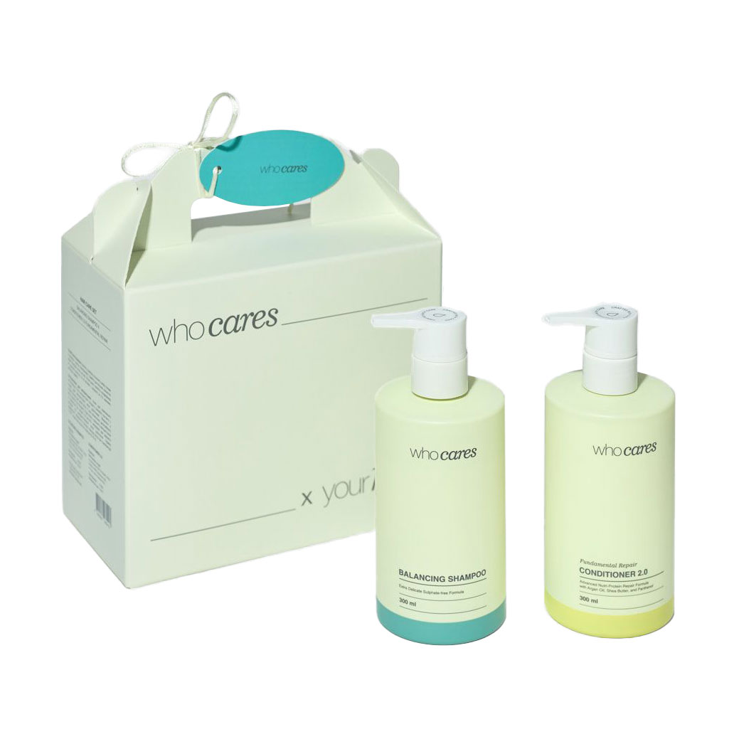 Набір для догляду за волоссям Who Cares Hair Care Balancing Set (шампунь, 300 мл + кондиціонер, 300 мл)